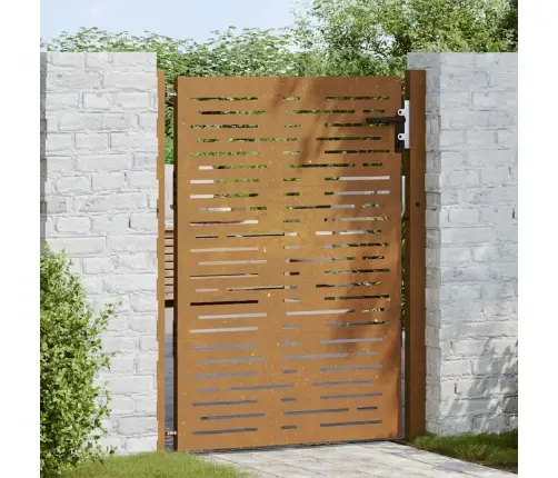 Sodo Vartai, 100X150 cm Corten Plienas, Kvadratinis Dizainas