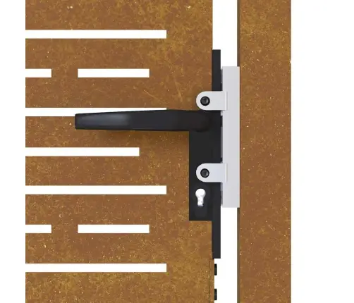 Sodo Vartai, 100X150 cm Corten Plienas, Kvadratinis Dizainas