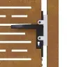Sodo Vartai, 100X150 cm Corten Plienas, Kvadratinis Dizainas