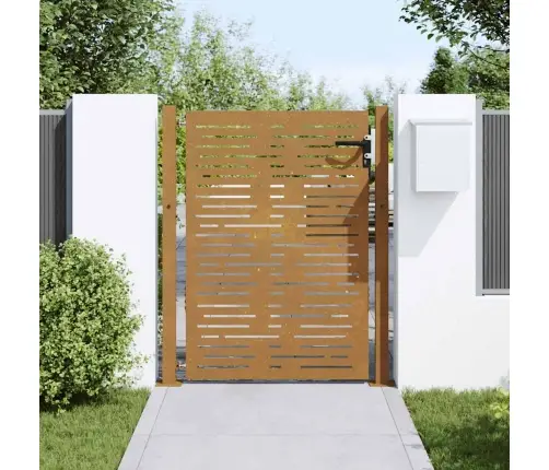 Sodo Vartai, 100X150 cm Corten Plienas, Kvadratinis Dizainas