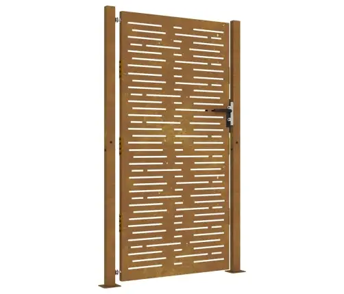 Dārza Vārti, 105X205 Cm, Tērauds Ar Rūsas Efektu Vidaxl