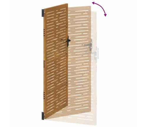 Dārza Vārti, 105X205 Cm, Tērauds Ar Rūsas Efektu Vidaxl