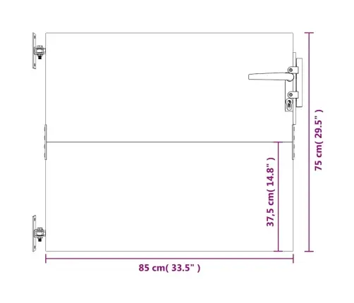 Dārza Vārti, 85X75 Cm, Tērauds Ar Rūsas Efektu Vidaxl