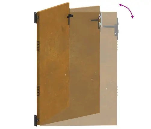 Dārza Vārti, 85X125 Cm, Tērauds Ar Rūsas Efektu Vidaxl