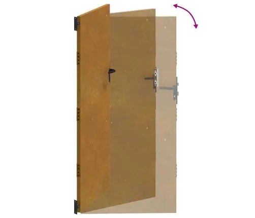 Sodo Vartai, 85X175 cm Corten Plienas