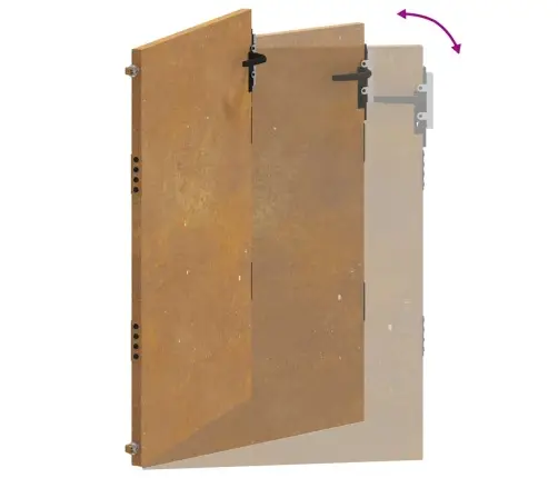 Aiavärav 105 X 130 Cm Corten Terasest