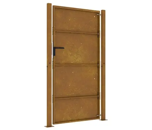 Dārza Vārti, 105X205 Cm, Tērauds Ar Rūsas Efektu Vidaxl