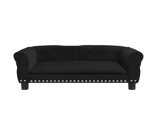 Gulta Suņiem, Melna, 95X55X30 Cm, Samts Vidaxl