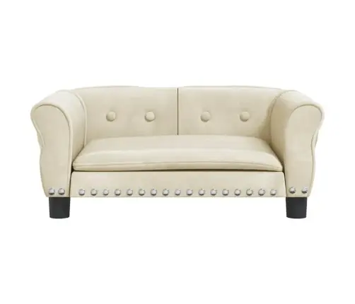 Gulta Suņiem, Krēmkrāsas, 70X45X30 Cm, Samts Vidaxl