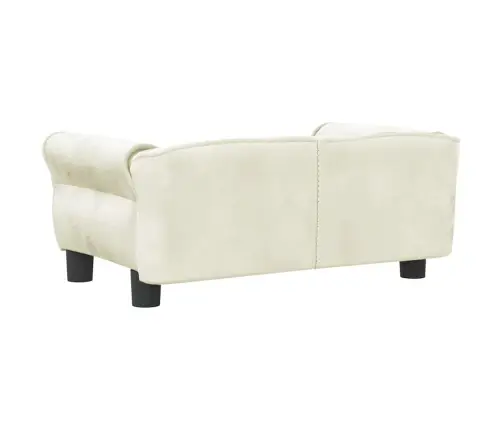 Gulta Suņiem, Krēmkrāsas, 70X45X30 Cm, Samts Vidaxl