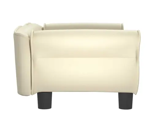 Gulta Suņiem, Krēmkrāsas, 70X45X30 Cm, Mākslīgā Āda Vidaxl