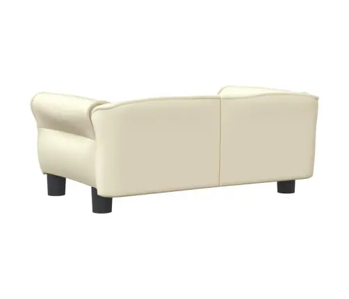 Gulta Suņiem, Krēmkrāsas, 70X45X30 Cm, Mākslīgā Āda Vidaxl