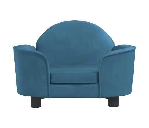 Lova Šunims, Mėlynos Spalvos, 66X40X45cm Aksomas