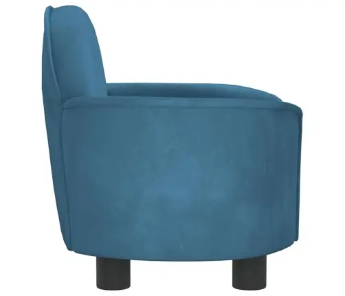 Lova Šunims, Mėlynos Spalvos, 66X40X45cm Aksomas