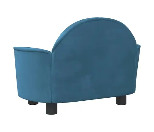 Lova Šunims, Mėlynos Spalvos, 66X40X45cm Aksomas