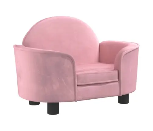 Gulta Suņiem, Rozā, 66X40X45 Cm, Samts Vidaxl