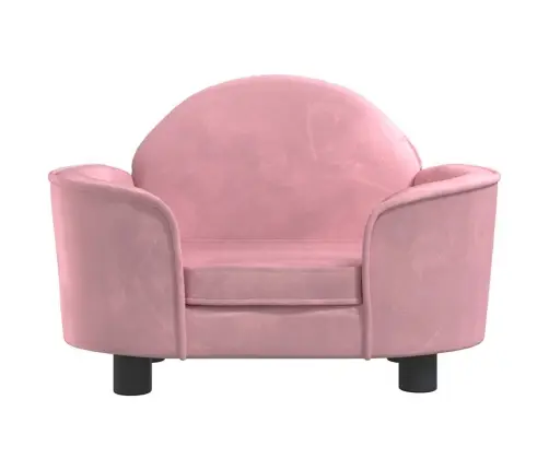 Gulta Suņiem, Rozā, 66X40X45 Cm, Samts Vidaxl