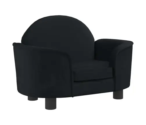 Gulta Suņiem, Melna, 66X40X45 Cm, Samts Vidaxl