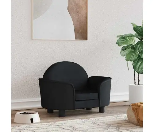 Gulta Suņiem, Melna, 66X40X45 Cm, Samts Vidaxl