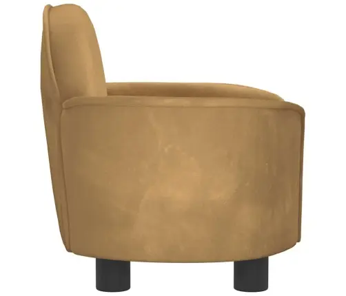 Lova Šunims, Rudos Spalvos, 66X40X45cm Aksomas