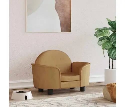 Lova Šunims, Rudos Spalvos, 66X40X45cm Aksomas