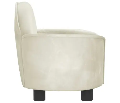 Dīvāngulta, Krēmkrāsas, 66X40X45 Cm, Samts Vidaxl