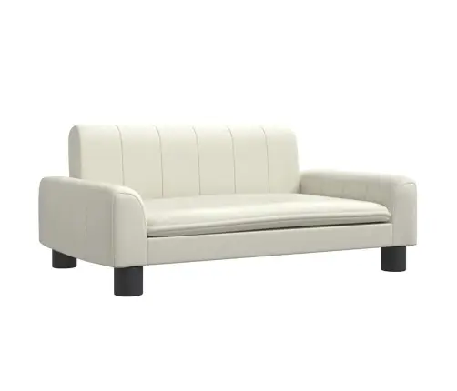 Gulta Suņiem, Krēmkrāsas, 70X45X30 Cm, Mākslīgā Āda Vidaxl