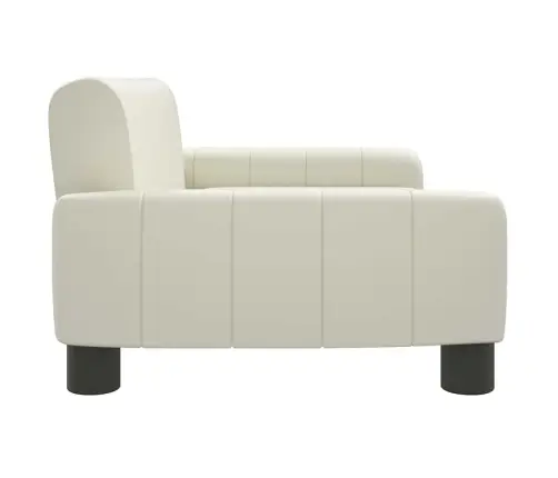 Gulta Suņiem, Krēmkrāsas, 70X45X30 Cm, Mākslīgā Āda Vidaxl