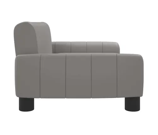 Lova Šunims, Pilkos Spalvos, 70X45X30cm Dirbtinė Oda Lova Šunims, Pilkos Spalvos, 70X45X30cm Dirbtinė Oda