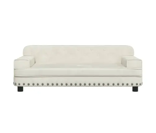 Gulta Suņiem, Krēmkrāsas, 90X53X30 Cm, Samts Vidaxl