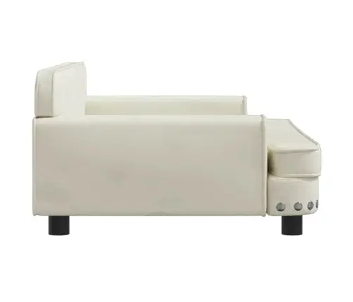 Gulta Suņiem, Krēmkrāsas, 90X53X30 Cm, Samts Vidaxl