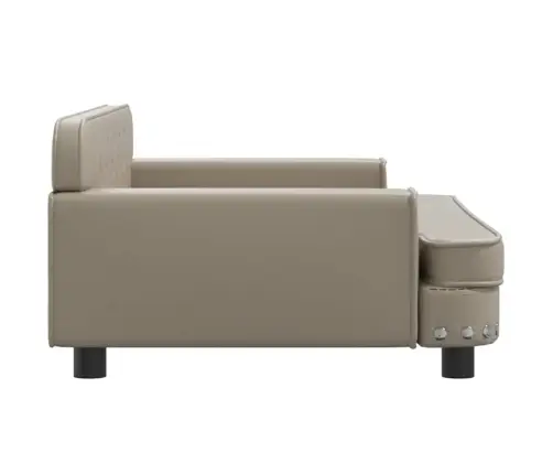 Gulta Suņiem, Kapučīno, 90X53X30 Cm, Mākslīgā Āda Vidaxl