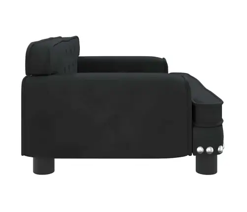 Gulta Suņiem, Melna, 70X45X30 Cm, Samts Vidaxl