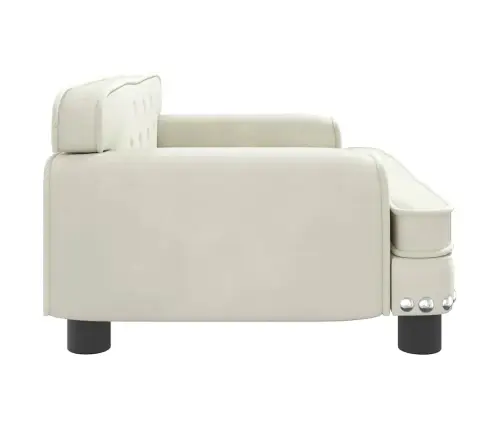 Päevavoodi, Kreemjas, 70 X 45 X 30 cm Samet