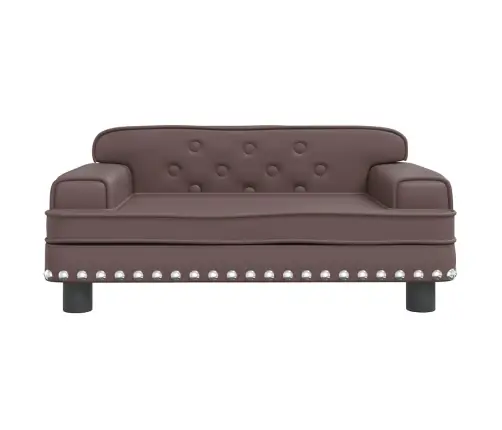 Gulta Suņiem, Brūna, 70X45X30 Cm, Mākslīgā Āda Vidaxl