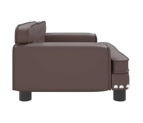 Gulta Suņiem, Brūna, 70X45X30 Cm, Mākslīgā Āda Vidaxl