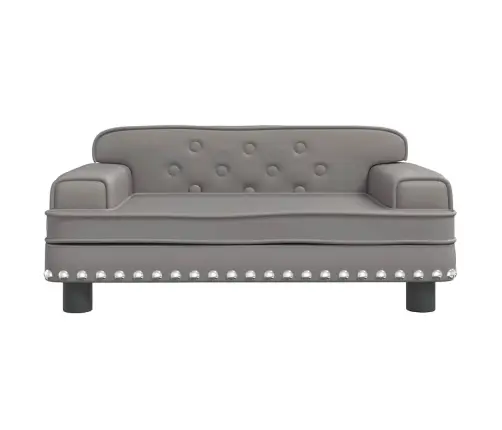 Lova Šunims, Pilkos Spalvos, 70X45X30cm Dirbtinė Oda