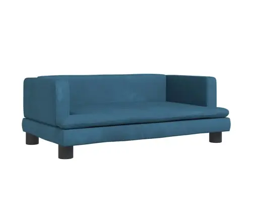 Gulta Suņiem, Zila, 80X45X30 Cm, Samts Vidaxl