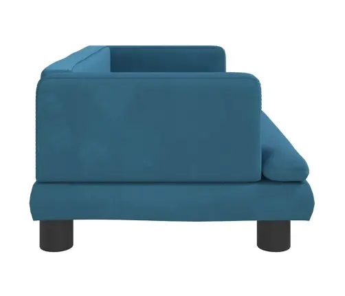 Gulta Suņiem, Zila, 80X45X30 Cm, Samts Vidaxl