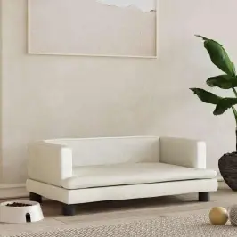 Gulta Suņiem, Krēmkrāsas, 80X45X30 Cm, Samts Vidaxl