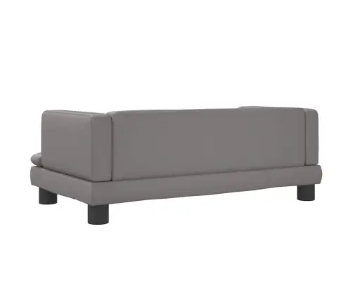 Lova Šunims, Pilkos Spalvos, 80X45X30cm Dirbtinė Oda