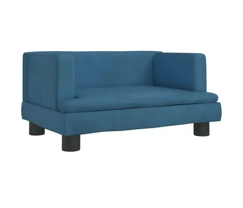 Gulta Suņiem, Zila, 60X40X30 Cm, Samts Vidaxl