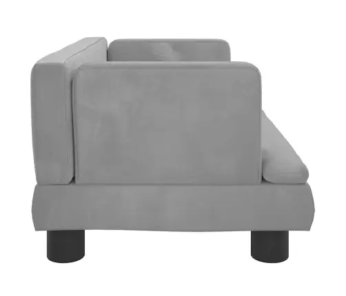 Lova Šunims, Šviesiai Pilkos Spalvos, 60X40X30cm Aksomas