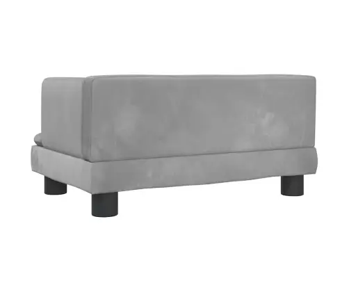 Lova Šunims, Šviesiai Pilkos Spalvos, 60X40X30cm Aksomas