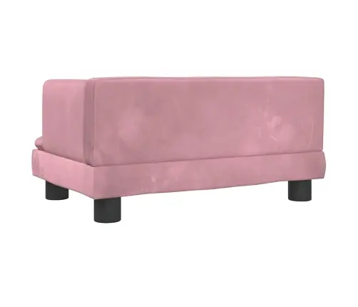 Gulta Suņiem, Rozā, 60X40X30 Cm, Samts Vidaxl