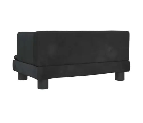 Gulta Suņiem, Melna, 60X40X30 Cm, Samts Vidaxl