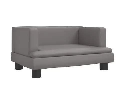 Lova Šunims, Pilkos Spalvos, 60X40X30cm Dirbtinė Oda