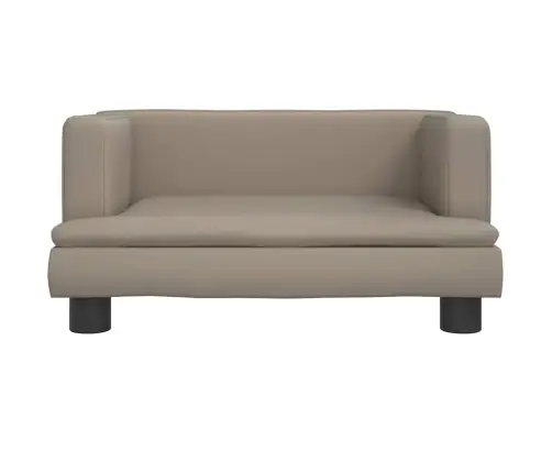 Gulta Suņiem, Kapučīno, 60X40X30 Cm, Mākslīgā Āda Vidaxl