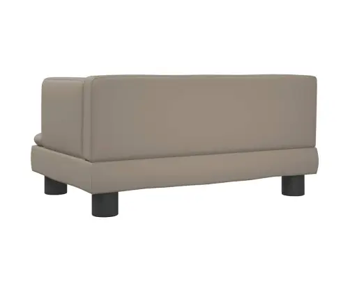 Gulta Suņiem, Kapučīno, 60X40X30 Cm, Mākslīgā Āda Vidaxl