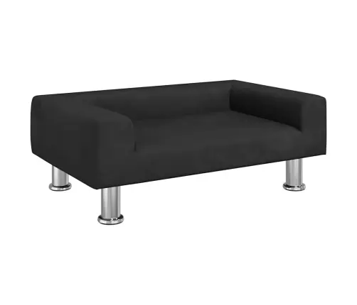 Gulta Suņiem, Melna, 70X45X26,5 Cm, Samts Vidaxl